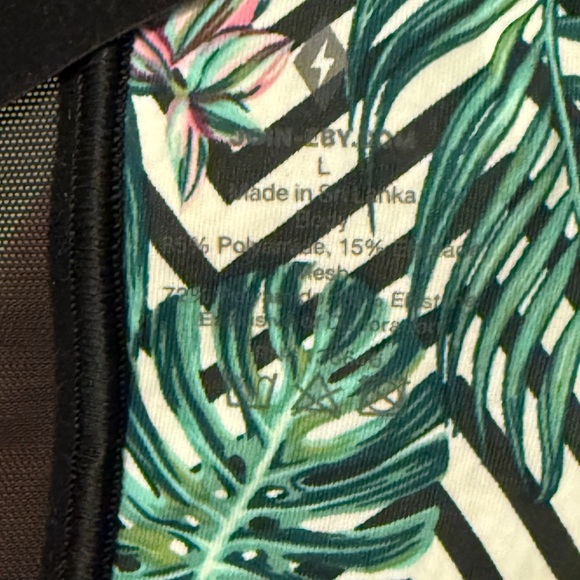 EBY Tropical Leaf Print Padded Bra - Picture 2 of 3